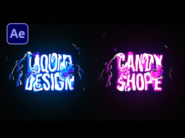 Create Liquid Typography in After Effects - After Effects Tutorial - Text Animation Tutorial