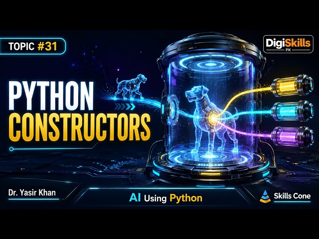 Class Constructors & __init__ Method | Artificial Intelligence using Python Topic #031 - Skills Cone
