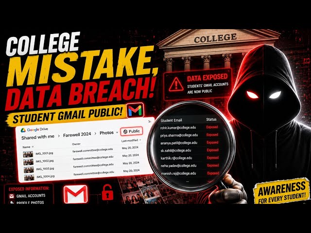 College Data Leak? Public Google Drive Exposed Student Emails