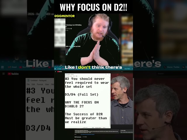 Diablo V - Why the Focus On Diablo 2 All Of The Sudden?#