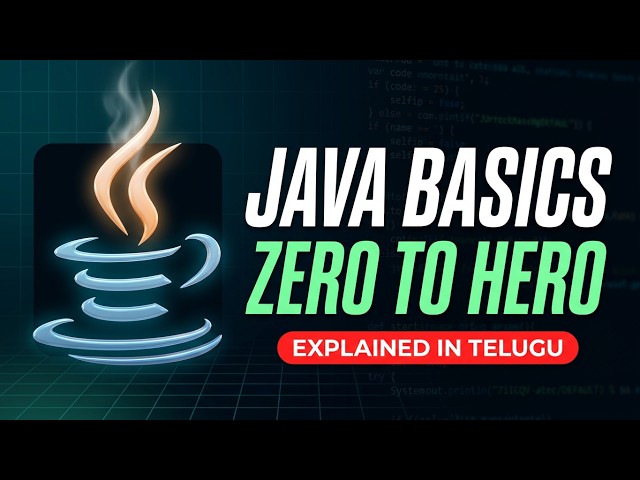 Introduction in Telugu | Java Tutorial for Beginners | Learn Java in Telugu | Telugu Tech Den