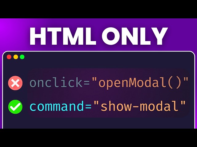 HTML Can Do This Without JavaScript Now | Invoker Commands API
