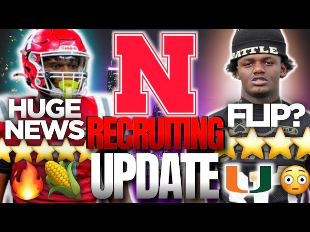 HUGE Nebraska Recruiting NEWS🌽🔥| TAY FLIPPING?😱+ 5⭐️ TE UPDATE👀+ OL STATUS | Husker Football Portal