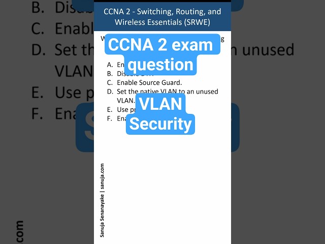 Mitigating VLAN attacks - CCNA Bite 67