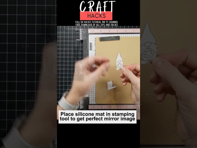 Craft Hack! Use Silicone Mat for Perfect Mirror Image