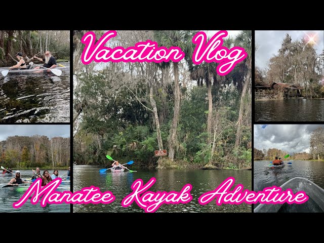Florida’s Manatee Clear Kayak Adventure Vlog🛶💙 Lets get Close Up with Manatees #new #video