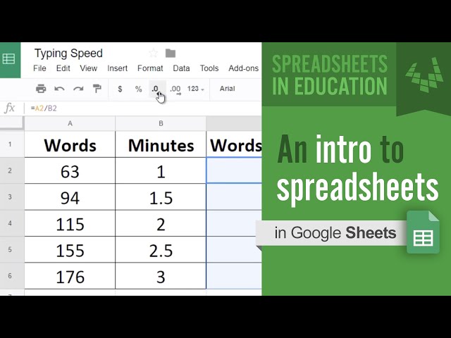 Introduction to Spreadsheets (using Google Sheets)
