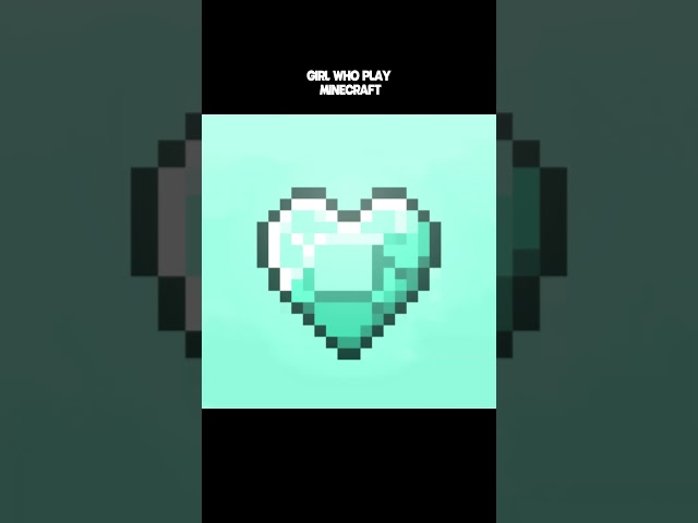 The Only Diamond I Need! 💎💙 #Minecraft #GamerGirl