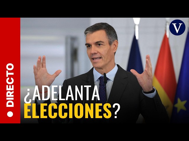 Pedro Sánchez gives a statement at Moncloa