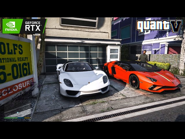 GTA 5 - QuantV 3.0 - First 10 Minutes Gameplay with Maxed-Out Graphics & RTX ON - Ray Tracing 4K