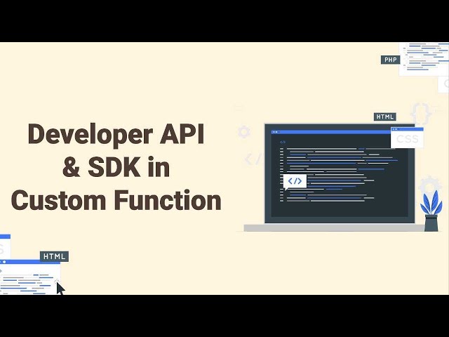 Developer API & SDK in Custom Functions