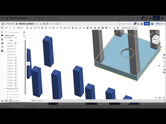 OCR Engineering Design R040 | Coursework Lantern Tutorial (Onshape) (2026) - MATES AND CONSTRAINTS