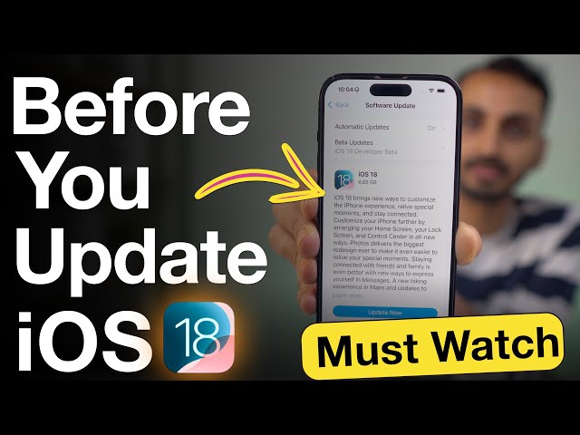 How to Correctly Prepare Your iPhone for iOS 18 Update and Avoid Big iOS Update Errors? (Must Watch)