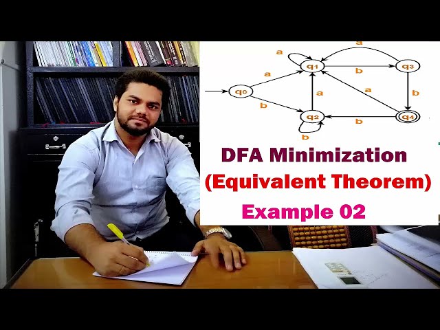 DFA Minimization Using Equivalence Theorem with Example 2.2 | TOC | Automata