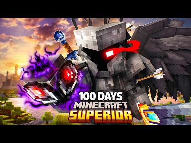I Survived 100 Days as a DARK HERO in SUPERIOR RPG!