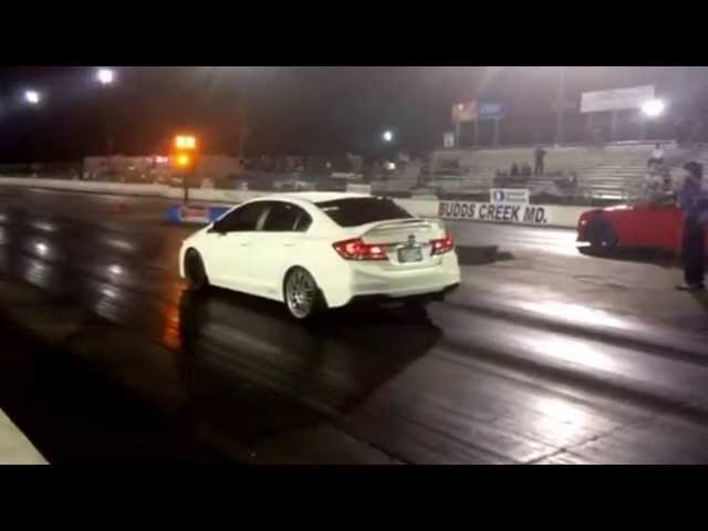 Supercharged 9thgen civic si 12.86 @ 106