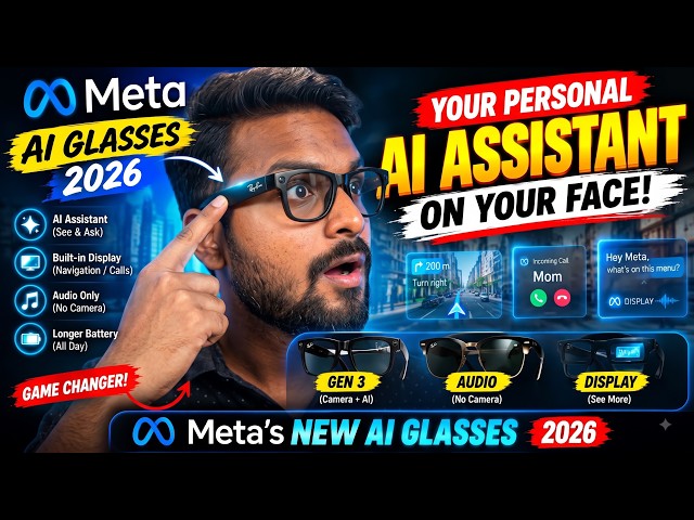 Meta’s NEW AI Glasses 🤯 AI Assistant on Your Face! | Future of Smart Glasses