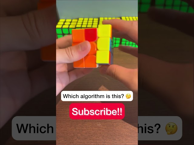 Rubik’s Cube guess the algorithm #cubing #satisfying #algorithm #speedcubing #viral #trending #cube