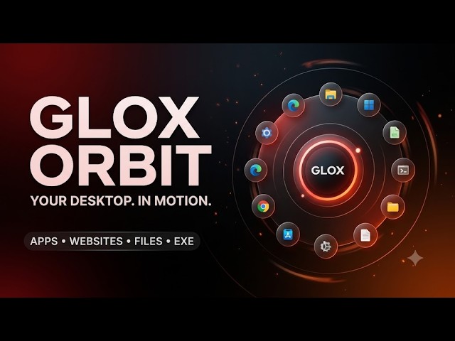 GLOX ORBIT 🌀 | The Animated Desktop Widget Built With Python + PySide6