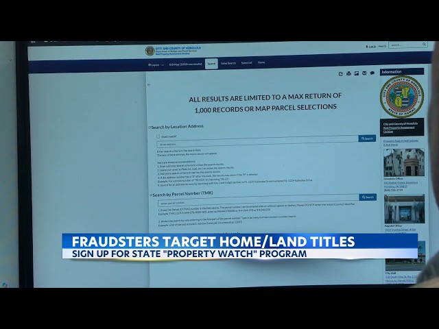 Hawaii's new property-watch program could save your home