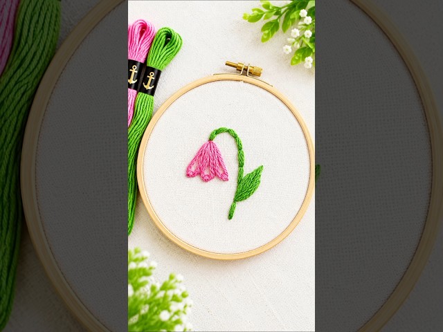 Lilly🌷✨!!#embroiderydesigns​  #HandEmbroidery​ #DIYEmbroidery​ #flowers  #embroideryforbeginners