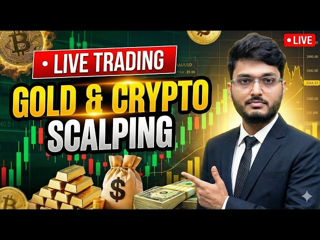 Live Crypto and Gold Scalping Trading | 25 Sep - Delta Exchange #goldtrading #cryptotrading #bitcoin