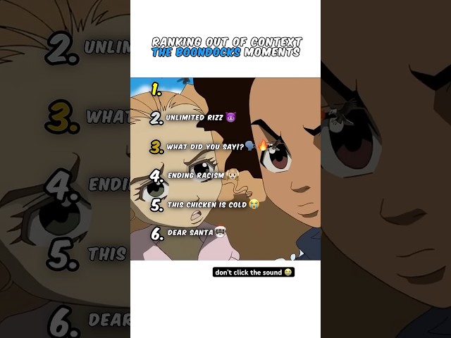 Ranking The Boondocks Moments π₯