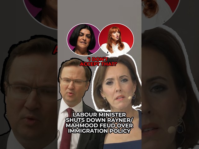 'NOT right!' | Labour Minister SHUTS DOWN immigration policy feud between Rayner and Mahmood
