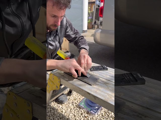 How do you sharpen your chisels? free hand or with a chisel sharpening kit #how #howto #shorts #tips