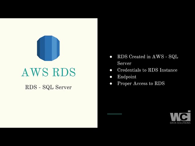 Tableau to SQL Server on AWS