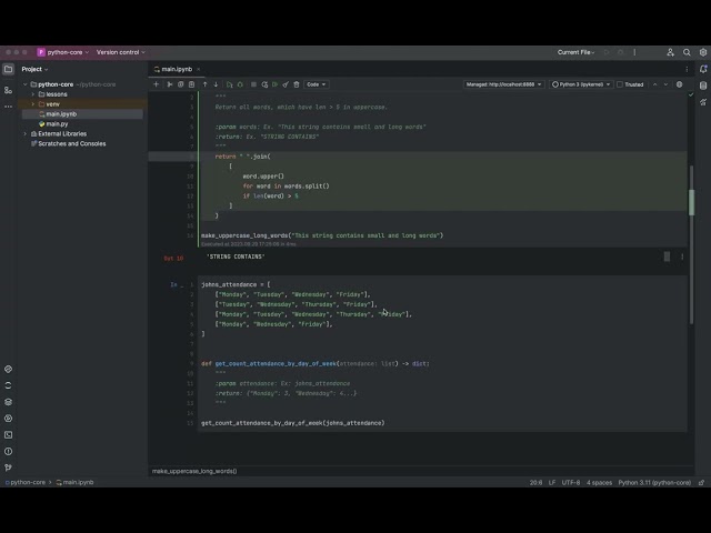 List and Dict Comprehensions One-liner