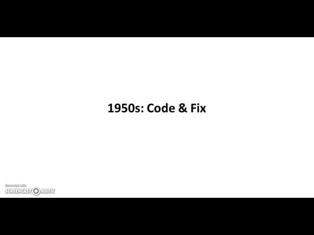 Software Development Methodologies (1950s - 1970s)