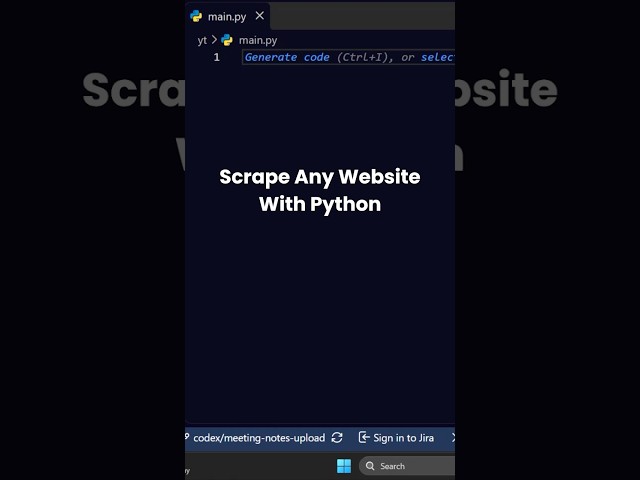 Scrape Any Website in 5sec With Python | Python Automation | Python scripts #coding #python