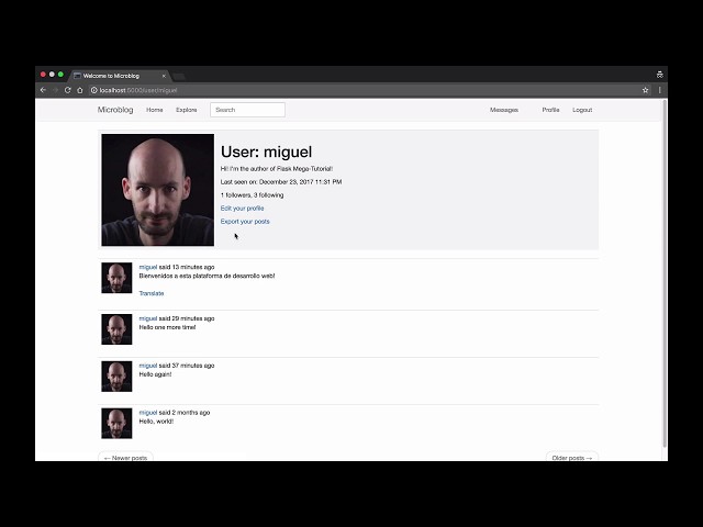 The Flask Mega-Tutorial Introduction