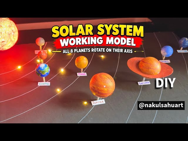 How to Make a Solar System Working Model | DIY Science Project