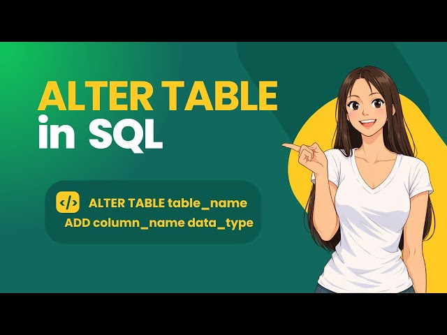 ALTER Command in SQL Explained in Detail | ADD, MODIFY, DROP, RENAME & Constraints with Examples