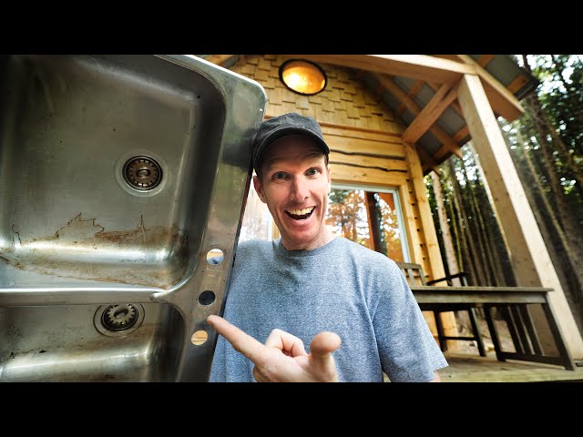 Off Grid Cabin is Finally Done! | Cabinets, Sink, Wall Sconces, Door Gaps...What's Next?