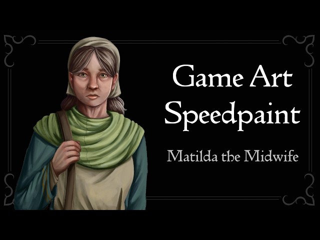 Horror Game Character Speedpaint || Matilda the Midwife