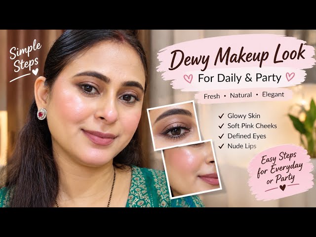Live 🔴Dewy Glow Makeup ✨ Daily to Party Look | Easy Makeup