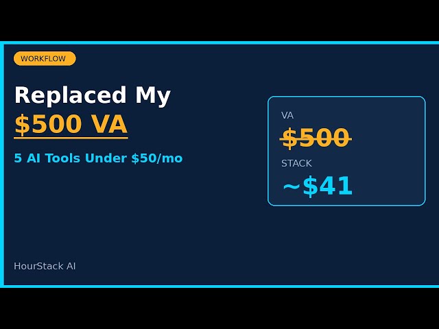 I Replaced a $500/mo VA With These 5 AI Tools (Full Workflow)