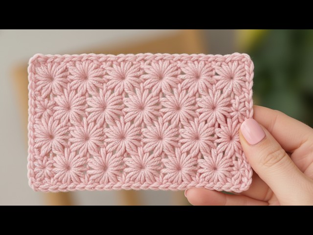 This stitch is a masterpiece! Only 1 row! Amazing crochet pattern. Crochet.