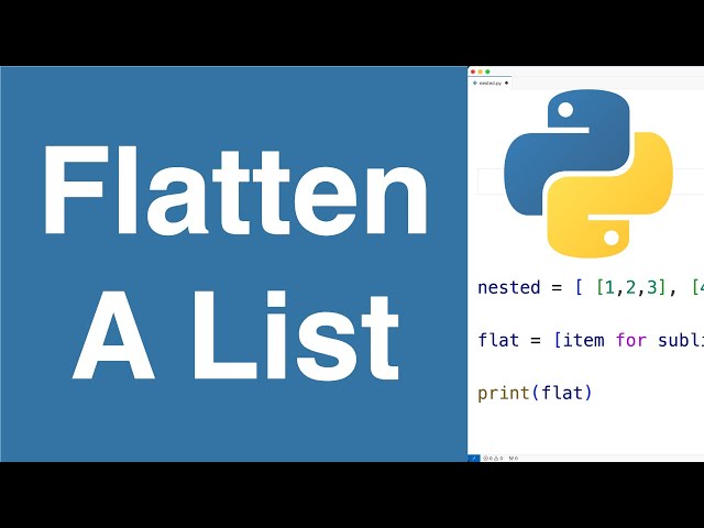 Flatten A List | Python Example