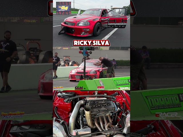 In-Car 7 second XFWD pass with Ricky Silva in the Competition Clutch Civic #xfwd