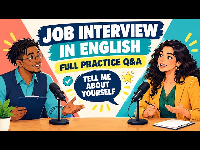 Tell Me About Yourself — Job Interview in English | Full Practice & Tips (Practice Conversation Q&A)