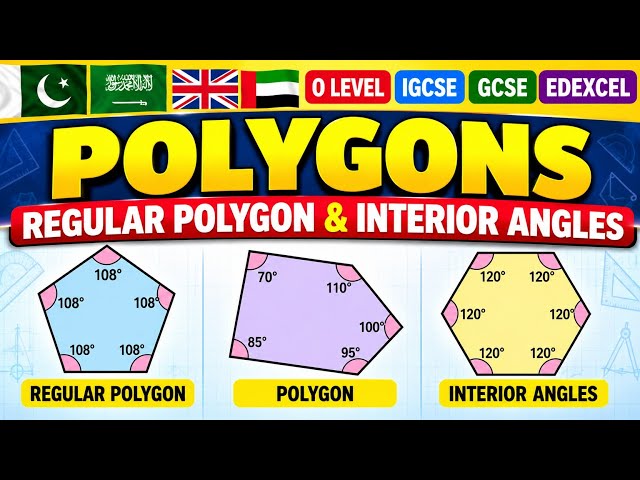 Polygons | Irregular polygon | O level | IGCSE | GCSE | Mathematics 