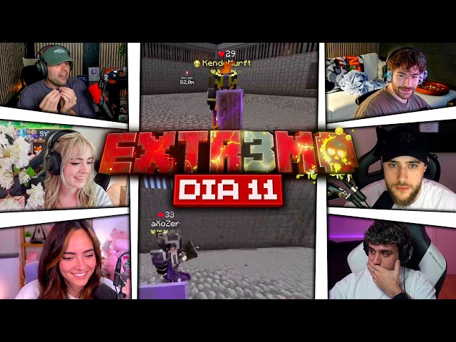ALL DEATHS OF DAY 11 | MINECRAFT EXTREME 3 | KARMA PLUS