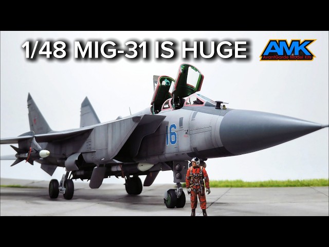 BUILDING THE MASSIVE MIG-31 FOXHOUND IN 1/48 SCALE | AMK - Avant Garde Model Kits