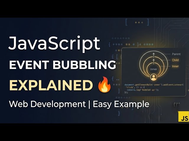 JavaScript Event Bubbling Explained 🔥 | Web Development | Easy Example #web development #javascript 