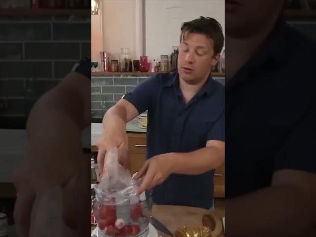 How To Make Strawberry Ice Cream In 45 Seconds #shorts #icecream