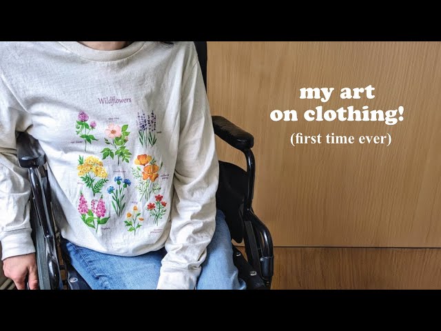 I launched clothing with my Wildflowers art!